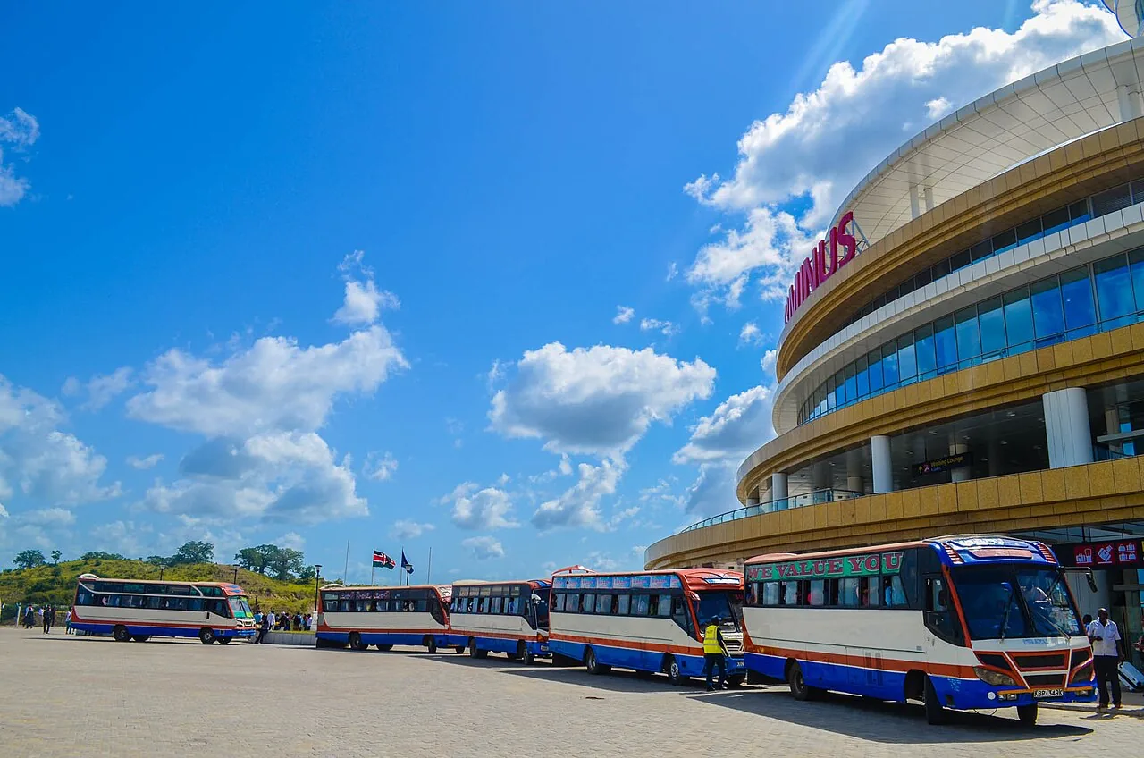 Mombasa SGR railway station at Miritini, Kenya.