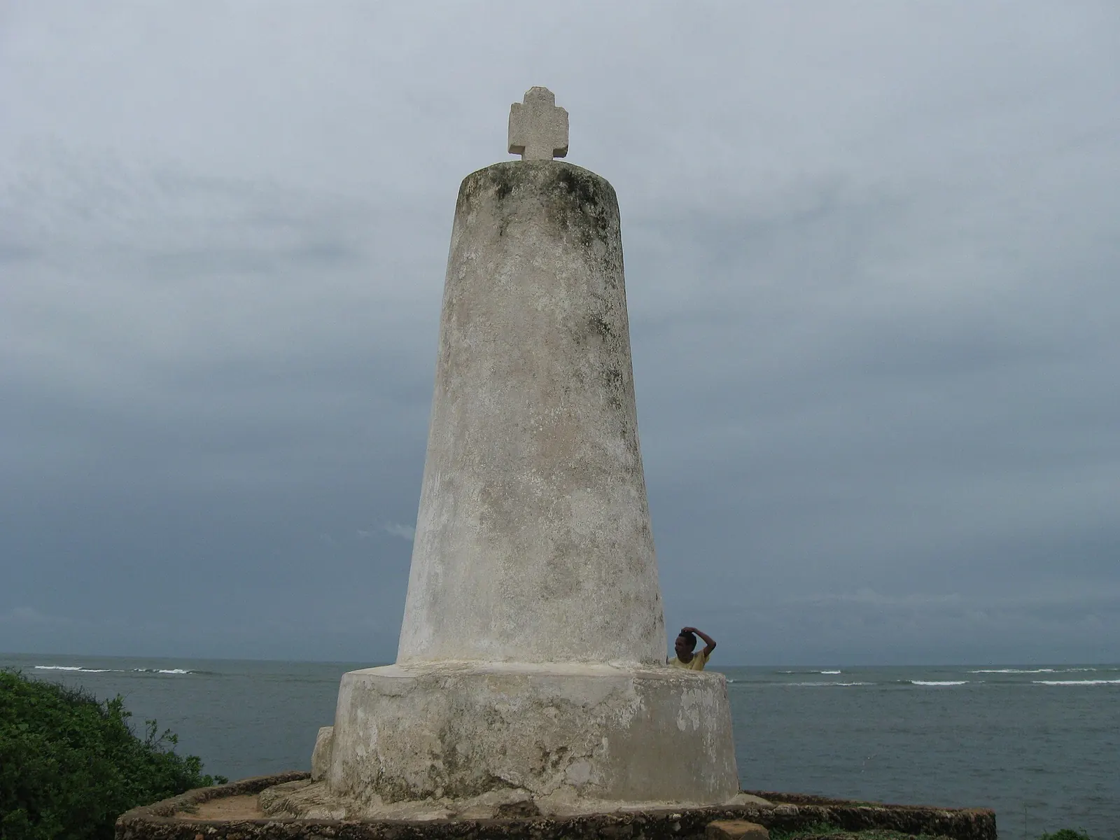 Vasco da Gama Pillar beside the sea in Malindi, Kenya.