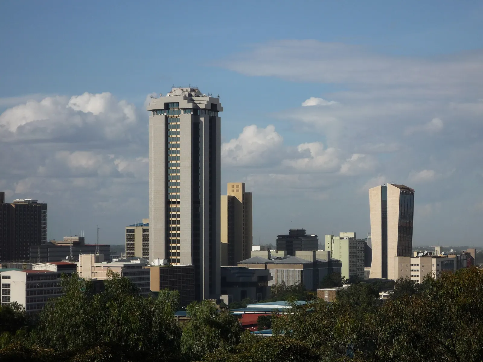 Nairobi’s city skyline viewed from Upper Hill.
